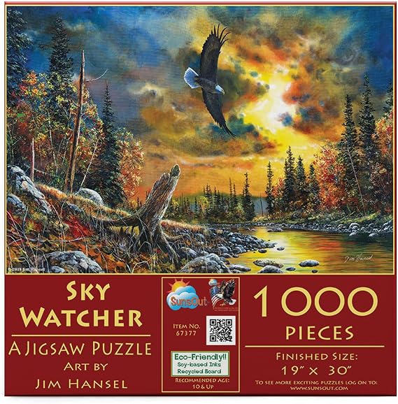 SUNSOUT INC - Sky Watcher - 1000 pc Jigsaw Puzzle by Artist: Jim Hansel - Finished Size 19" x 30" - MPN# 67377