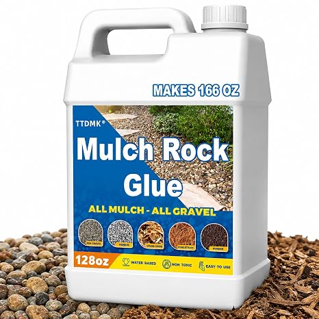 Rock Glue for Landscaping, 1 Gallon Water-Based Landscape Binder