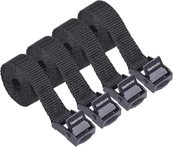 Lashing Strap with Cam Buckles, Cinch Strap with Adjustable Buckle Tie Down Straps for Securing (5' x 0.75")