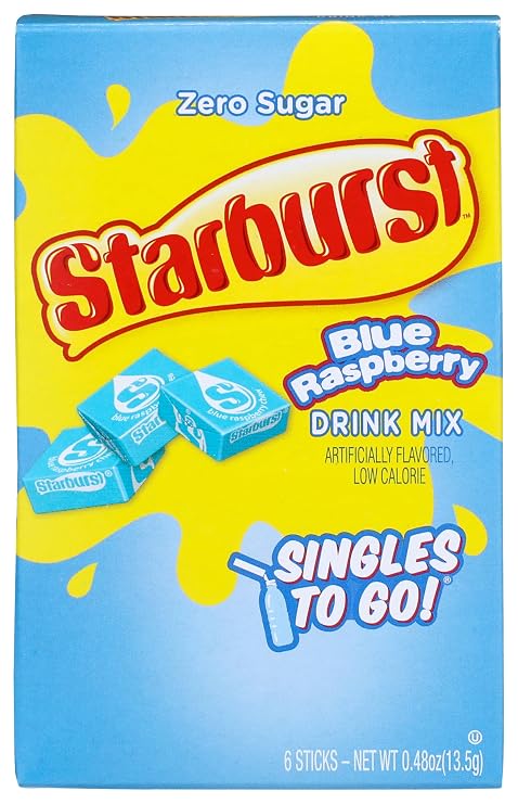 Starburst Singles To Go Blue Raspberry Drink Mix