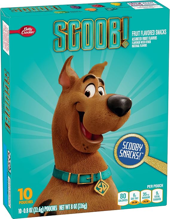 Betty Crocker Scooby-Doo Fruit Flavored Snacks 226.79 Grams