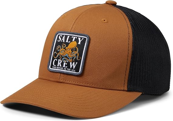 Salty Crew Ink Slinger Retro Trucker Hat - Unisex Stylish Adjustable Cotton Hat for Adults