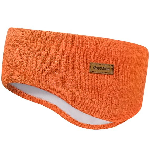 Fleece Ear Warmer Headband for Men Women, Winter Running Headband Ear Covers for Cold Weather Ear Muffs for Jogging Skiing Hiking Cycling