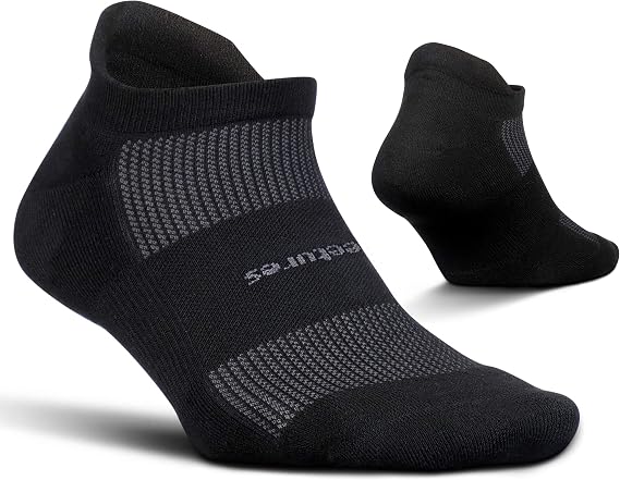 Feetures High Performance Max Cushion Ankle Sock - Tab Socks for Women & Men with Heel Tab