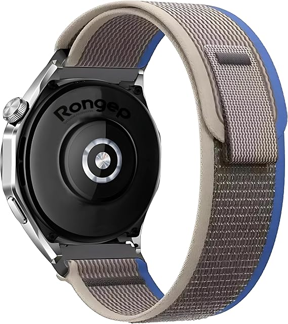 Rongep [Travel Loop] Huawei ile Uyumlu 22mm Kordon GT6/GT6 Pro/GT Runner 2/GT5/GT5 Pro/GT4/GT3/GT3 Pro 46mm için Naylon Dokuma GT6 Pro Kordon Konforlu Tasarım GT6 46mm Kordonu