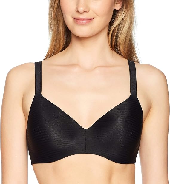 Hanes Ultimate Women's Wireless Moisture-Wicking T-Shirt Bra, Wirefree Convertible T-Shirt Bra