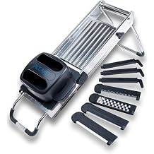 Jaccard 200441 Slicer Mandolin / 7 Blades, Stainless-Steel, Stainless Steel