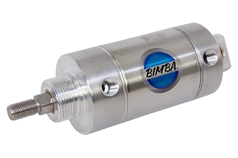 BIMBA 5012-DXP 12 INCH Stroke, 2-1/2 INCH BORE, AIR Return, Double Acting, Double END/Rear Pivot MOUNTING, Original LINE, Pneumatic Cylinder