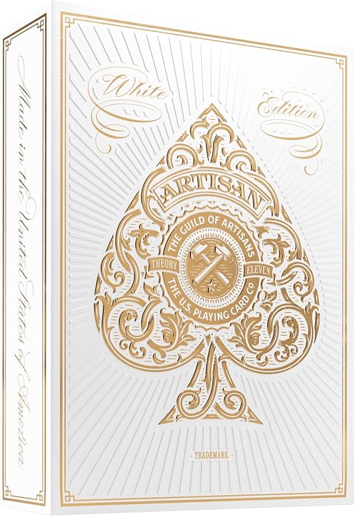 White Artisan Playing Cards By Theory11 (1 Deck)
