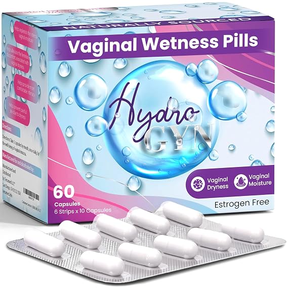 Hydro Gyn Vaginal Moisturizer Pills with Slippery Elm for Vaginal Dryness