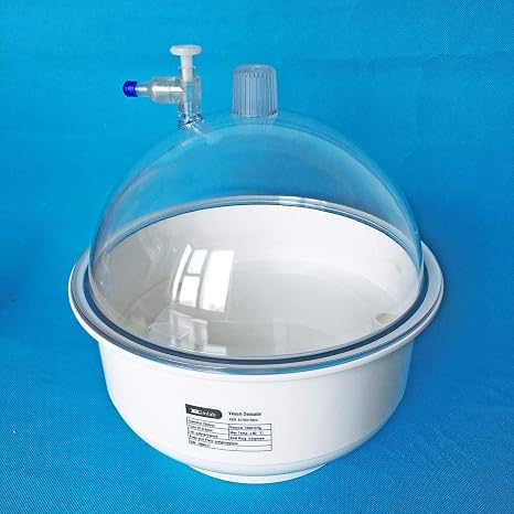 Large Plastic Vacuum Desiccator, Diameter 250mm / 10"