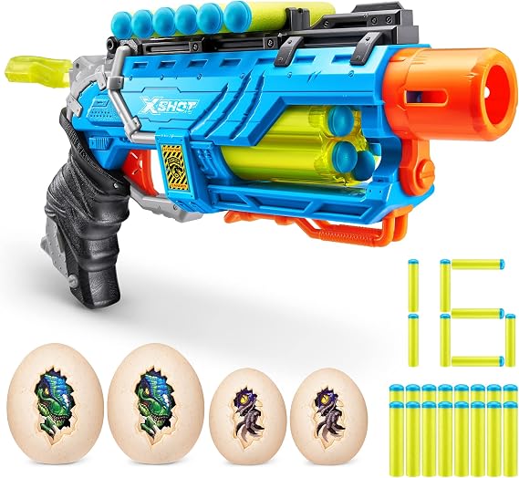 X-Shot Dino Attack - Dino Striker - 2 Medium Egg, 2 Small Egg, 16 Darts