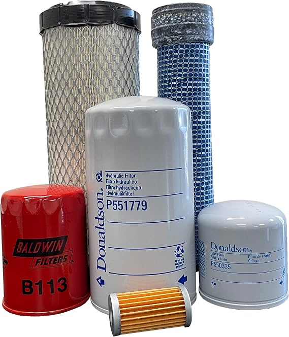 CFKIT Maintenance Filter Kit Compatible with NH TC30 Compact Tractors (09/01-12/07)