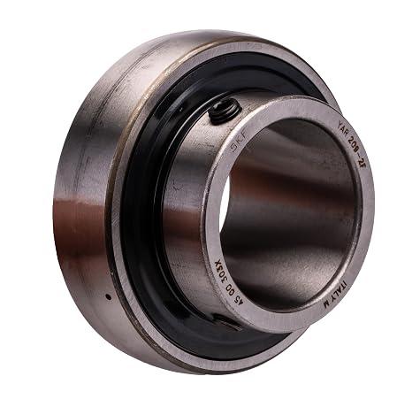 SKF YAR 206-103-2F 1-3/16" ID X 2.4409" OD, 2, 3, 380 LB Dynamic Capacity, 520 LB Static Capacity, Insert Bearing Insert Bearing 0.7087" Race Width
