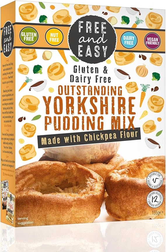 Free & Easy Gluten Free Yorkshire Pudding Mix 155g