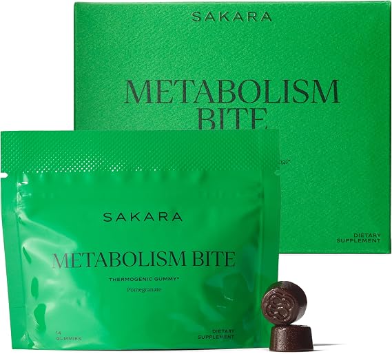 SAKARA Metabolism Gummies - Saffron & African Spice, Curb Cravings, 56 Ct