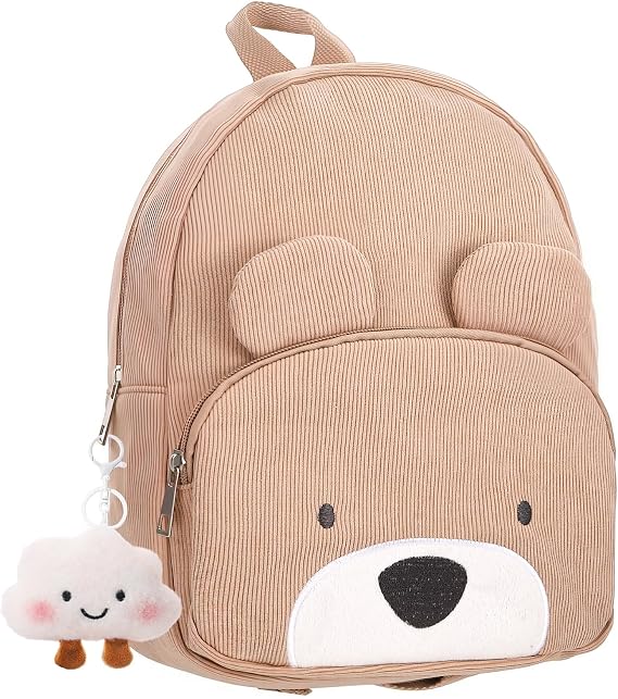 Girls Backpack Girls School Bag Kids Cute Backpack for Girl School, Khaki