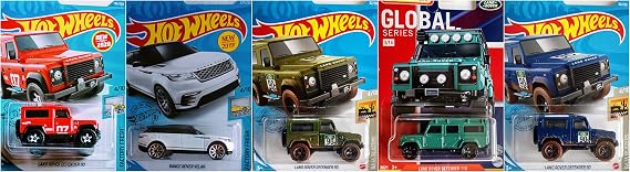 Matchbox Hot Wheels Land Rover Range Rover 5 Car Bundle Set
