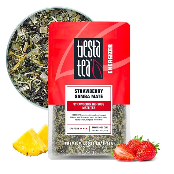Tiesta Tea - Strawberry Samba Mate, Loose Leaf Tea