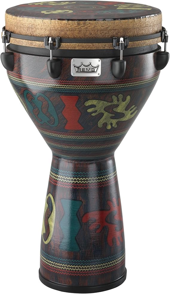 Remo DJ-0014-24 Mondo Djembe Drum - Adinkra, 14"