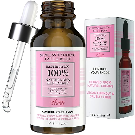 Self Tanning Drops for Face & Body, 1 fl oz.