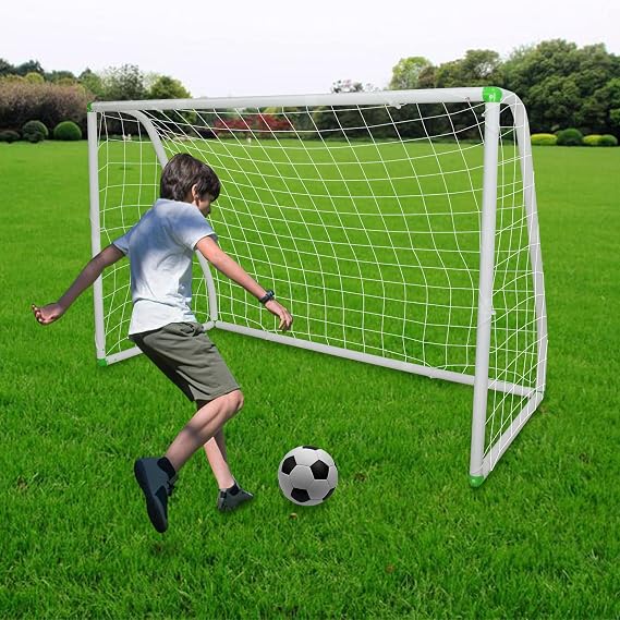 6'X4' Soccer Goal for Backyard, Kids Weatherproof and Portable Soccer Net