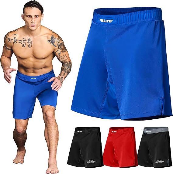 BJJ Shorts for Men No-Gi Jiu Jitsu Grappling, Muay Thai Shorts, Boxing, Kickboxing, MMA Fight Shorts Cage/UFC Training Shorts