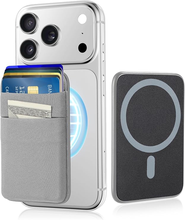 Senose Wallet Compatible for Magsafe, Magnetic Card Holder forBack of Phone