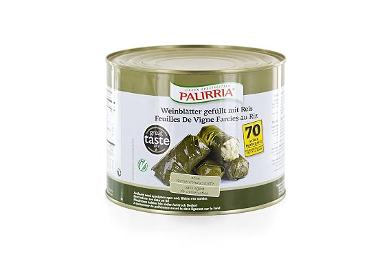 Palirria Stuffed Vine Leaves 2 Kilo Can