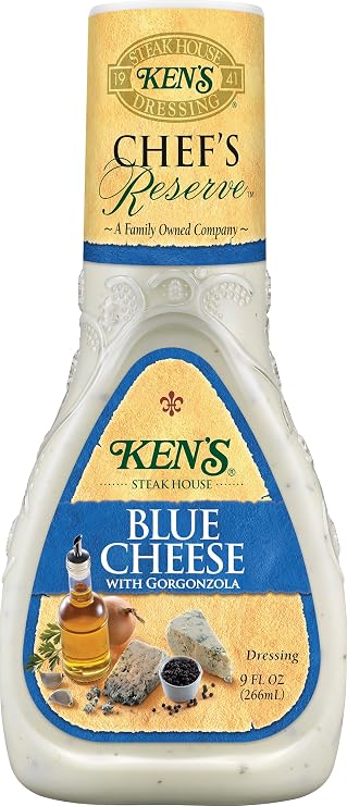 Ken's Steak House Chef's Reserve Blue Cheese W/Gorgonzola Dressing, 9 Ounce