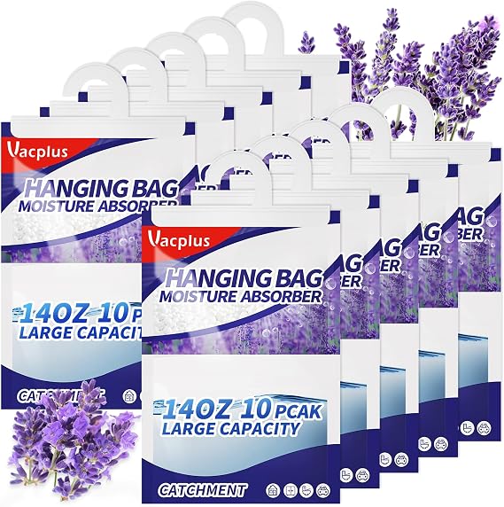 Vacplus Moisture Absorber, 14.0 OZ Hanging, Strong Absorption, Lavender