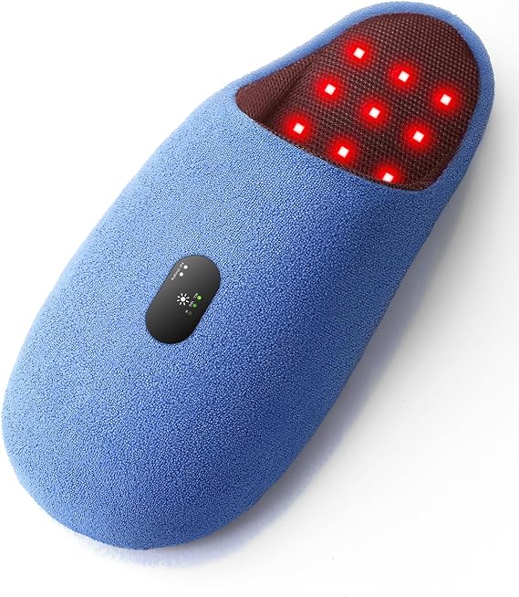 Scienlodic Rechargeable Red Light Therapy for Feet - Red and Blue Light Therapy Device at Home - 460nm & 660nm & 850nm with Pulse Mode for Feet Healthy- Blue 1pcs