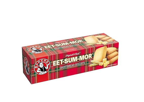 Bakers Eet Sum Mor Original Biscuits, Buttery Shortbread Cookies, South African Tea Biscuits, Crunchy Sweet Snack (200g)