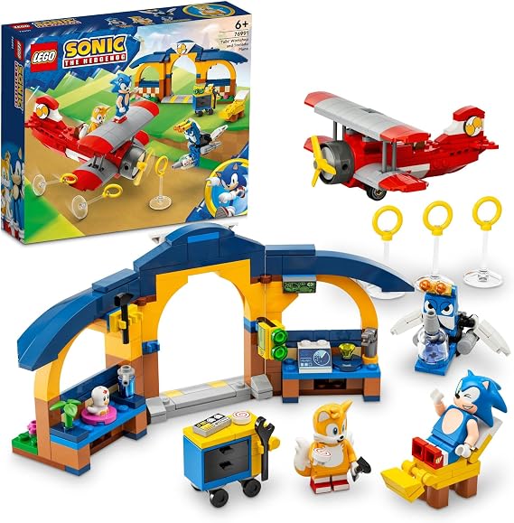 LEGO Sonic the Hedgehog Tails' Lab and Tornado, Toy, Present, Birthday, Blocks, Educational, Christmas, Boys, Girls, Children, 6, 7, 8, 9 Years, Game, 76991