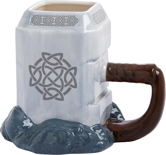 Marvel Thor Mjolnir Ceramic Engraved Mug
