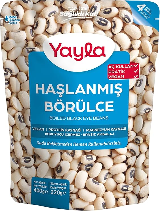 yayla Haşlanmış Börülce, 400 gr Tekli Paket