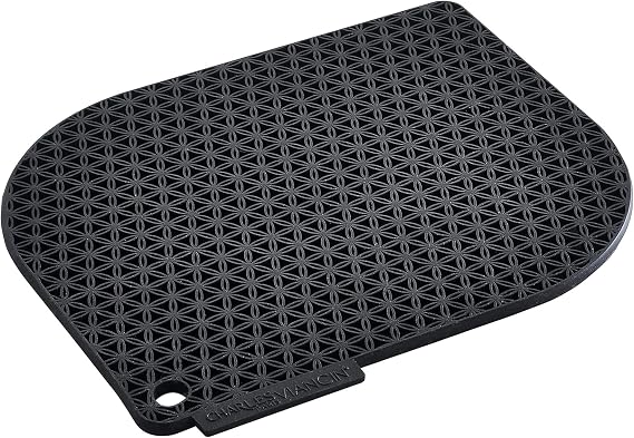 Charles Viancin - Honeycomb Silicone Pot Holder - Withstands Temperatures up to 220C / 428F - BPA-Free, Plastic Free, Food-Grade Silicone - Dishwasher Safe - Black