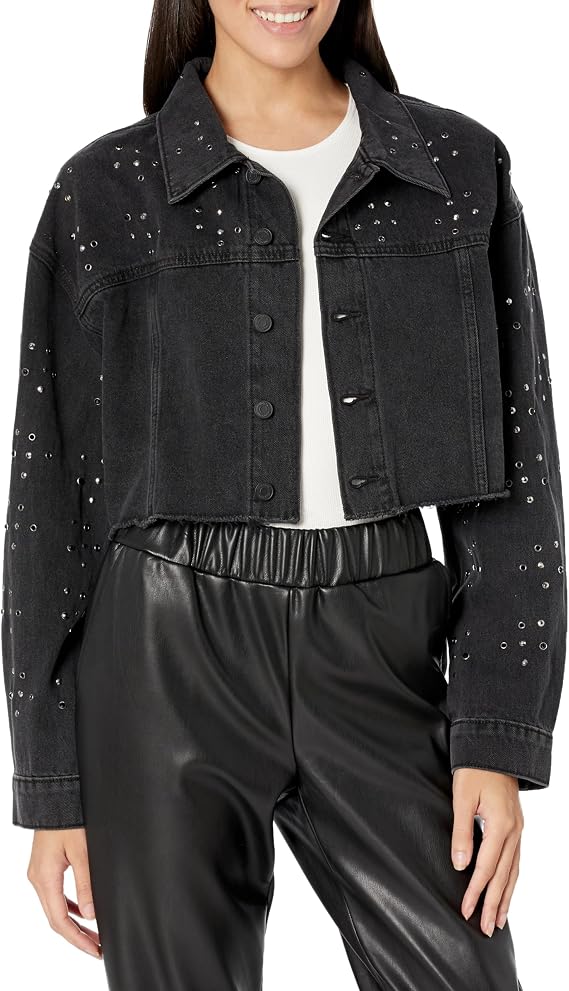 HUDSON Women's Micro Cropped Jacket