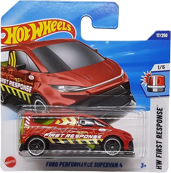 Hot Wheels - Ford Performance Supervan 4 - HW First Response 1/5 - JBC20 - Short Card - TH Treasure Hunt - Red - Mattel 2025-1:64