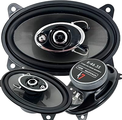 K7 Pair of K-46.3S 4x6-INCHS 4x6 180W 3-Way CAR Stereo Professional HIGH Performance Speaker System