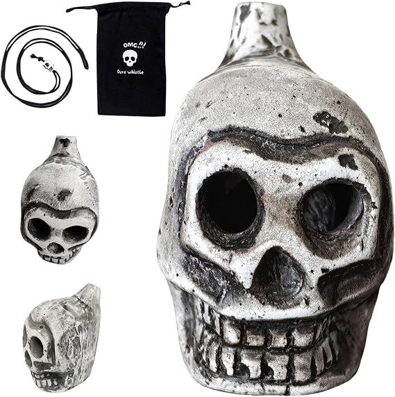 Skull Spooky Human Death Scream Loud Whistle | Aztec Death Whistle | Death Loud Scream Spooky Whistle | Screaming Death Whistle | High Decibels Human Screams For Death