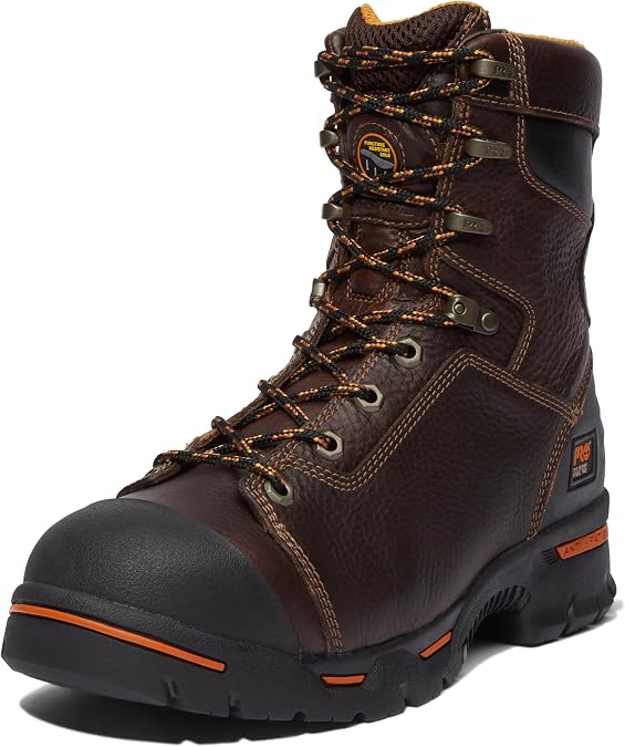 Timberland PRO mens Endurance 8 Inch Steel Safety Toe Puncture Resistant