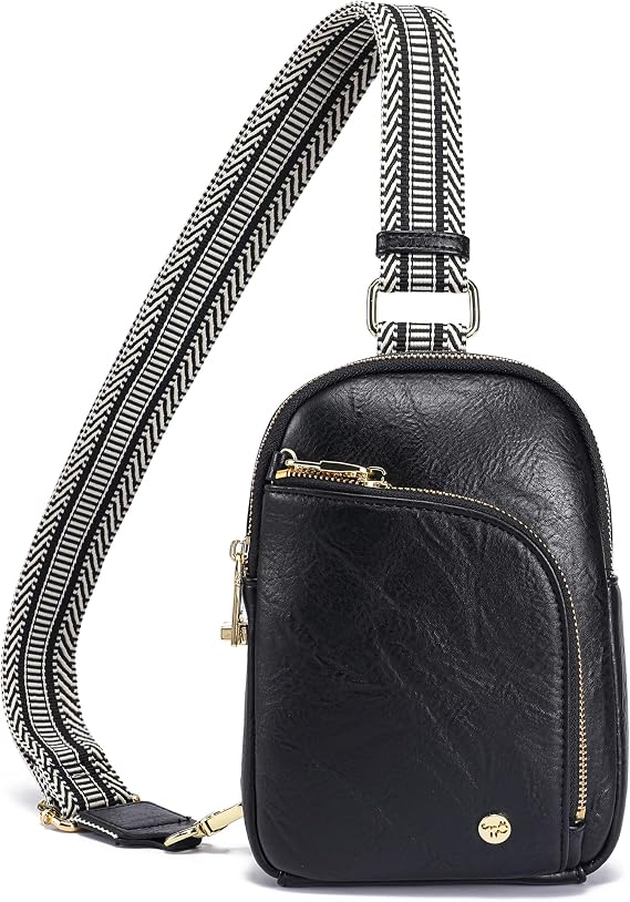 Haytijoe RFID Anti-Theft Sling Bag for Women, Small Crossbody Travel Purse with Locking Zippers, Lightweight Everyday Bag