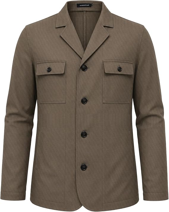 Cloudstyle Mens Casual Unlined Blazer Work Sport Coat Jacket with 4 Pocket