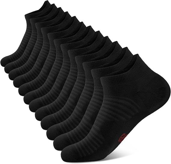 PAPLUS Ankle Compression Socks for Men Women 6 Pairs, for Running, Walking