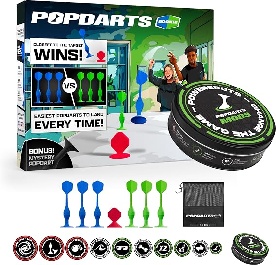 Popdarts Rookie Set + PowerSpots Combo Blue & Green Starter Pack with 10 Game-Changing Targets The Ultimate Set for New Players Ready to Level Up