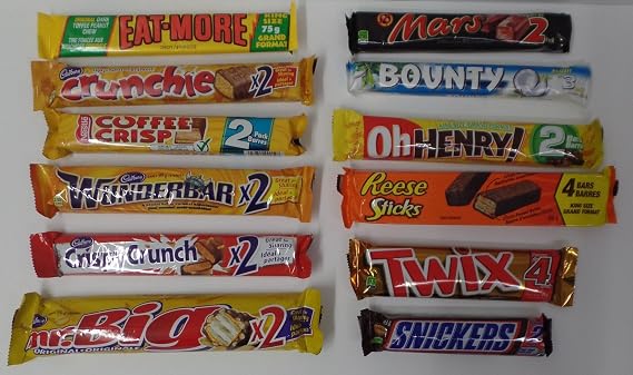 Lot of 12 King Size Best Selling Canadian Chocolate bars From Canada, you wont find all in the United States