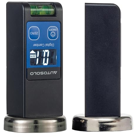 Digital Camber Caster Gauge, LCD Display, Magnetic Base, Home Garage Wheel Alignment Tool,90 to +90 Range
