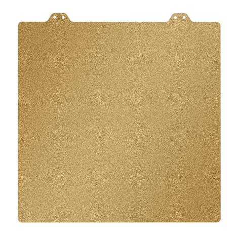 Double Sided Textured PEI Sheet, 3D Printer Parts Printing Plate Frosted PEI Surface 310 x 310 mm for CR-10 CR-10S Anet A8+, E12,3D Printers(Without Magnetic Bottom Sheet)