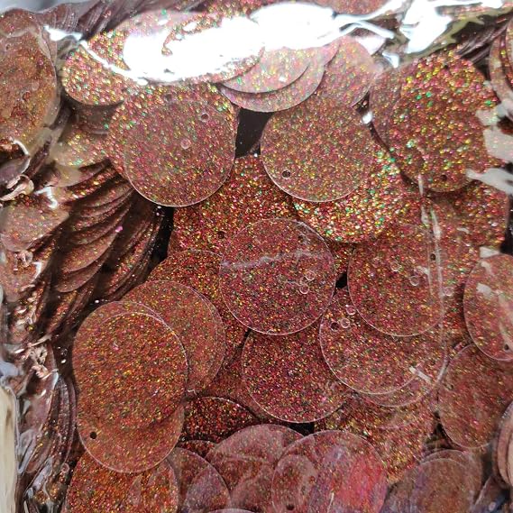 20mm Jumbo Glitter Sequins - Mermaid Stitch Sew Giant[Multicolour Light Glitter]